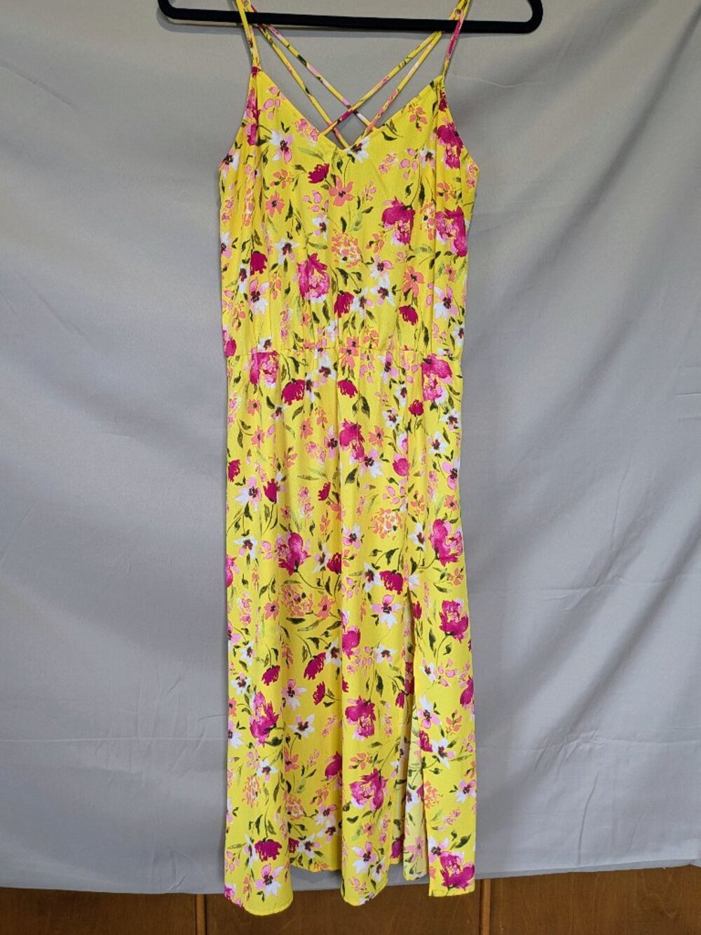 Socialite Yellow Floral Summer Dress